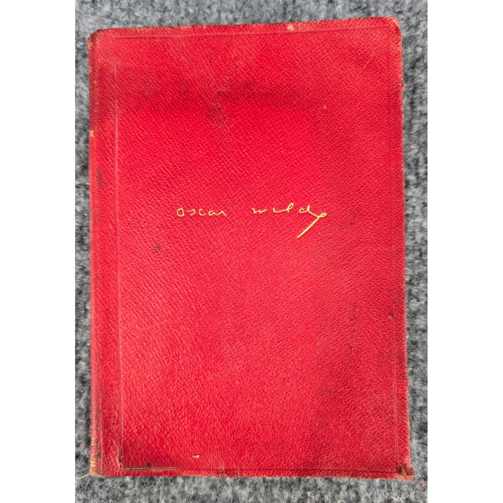 De Profundis Oscar Wilde 1909 2nd Ed Red Antique Leather Ravenna Dark Academia